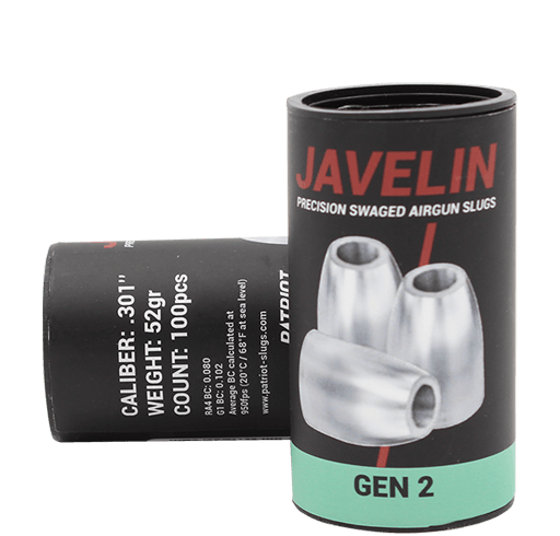 Javelin Slug Gen 2 “52gr”.30 Cal .301Dia