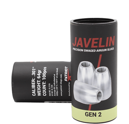 Javelin Slug Gen 2 “64gr”.30 Cal .301Dia