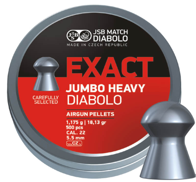 JSB Exact Jumbo Heavy .22 18.13gr (Pre-Order)