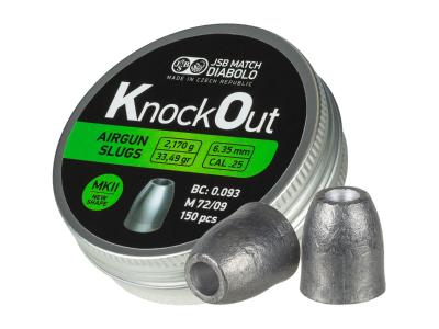 JSB KnockOut MK2 .25 Slugs 33.49gr