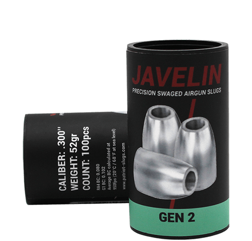 Javelin Slug Gen 2 “52gr”.30 Cal .300Dia